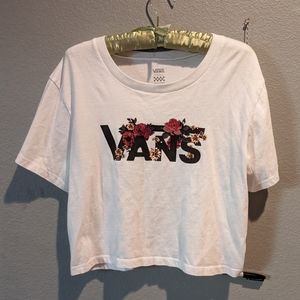 White Cropped Vans T-shirt